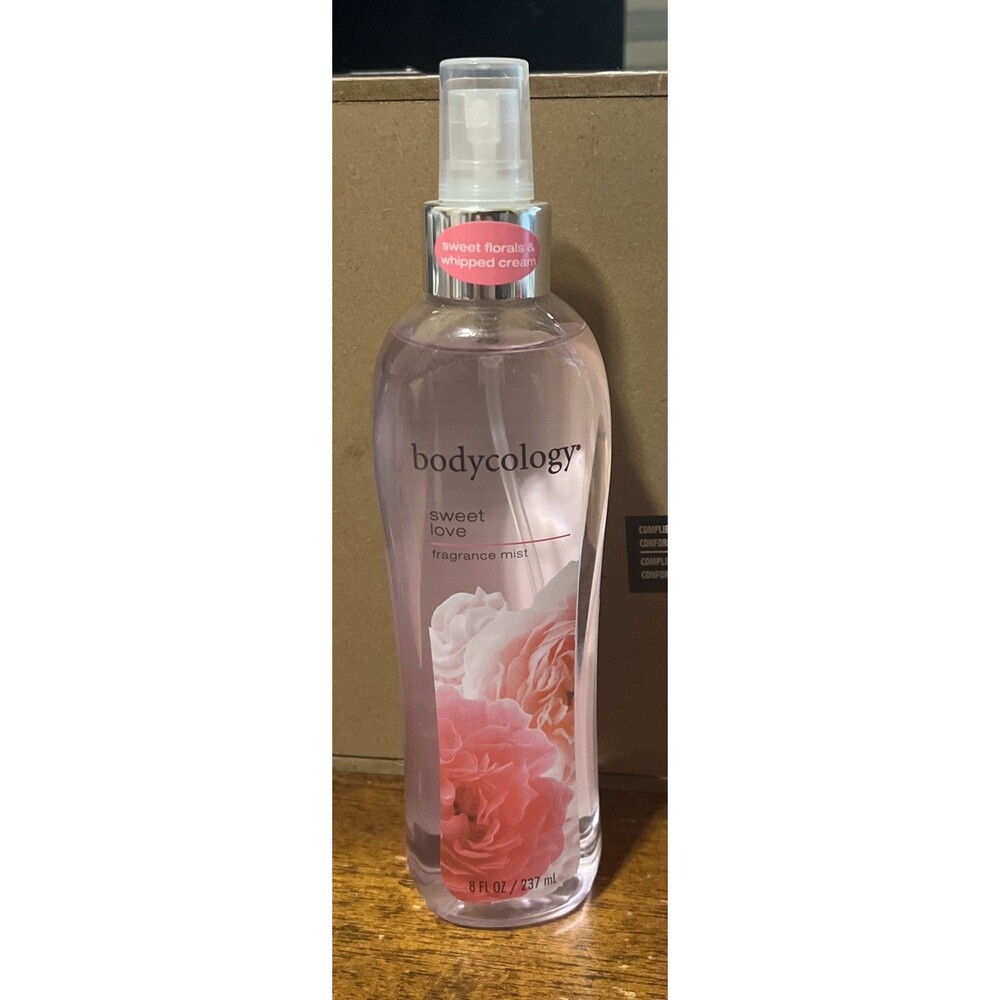 Bodycology Sweet Love Fragrance Body Mist 8 oz Whipped Cream & Sweet Rose Scent